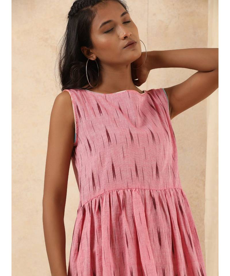pink plain cotton dresses Free Living 3537277