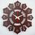 Fashion Kreza Fancy Wooden Wall Clock For Home Decor , Living room