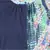 WOMEN'S BLUE PRINTED SILK COTTON TOP