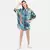WOMEN'S BLUE PRINTED SILK ONE SIZE TUNIC