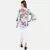 WOMEN'S BLUE PRINTED TOPWITH FRILL DETAILS top