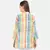 WOMEN'S WHITE PRINTED COTTON SILK ONE SIZE TOP