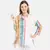 WOMEN'S WHITE PRINTED COTTON SILK ONE SIZE TOP