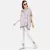 WOMEN'S GREY PRINTED SILK SATEEN ONE SIZE TUNIC