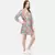 WOMEN'S BLUE PRINTED SILK COTTON ONE SIZE TUNIC