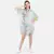 WOMEN'S GREY PRINTED VISCOSE SILK ONE SIZE TUNIC