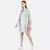 WOMEN'S GREY PRINTED VISCOSE SILK ONE SIZE TUNIC