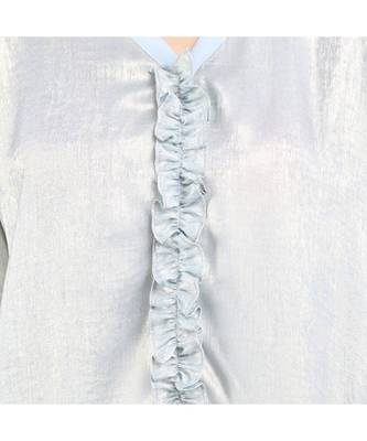 Soft Blue Foiledpoly Chiffon Tunic 3