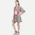 WOMEN'S MULTI COLOR PRINTED SILK COTTON ONE SIZE TUNIC