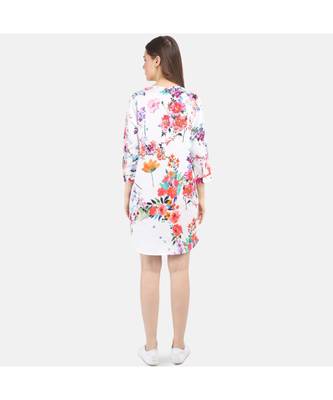 Women's Multi Color Printed Viscose Dress 2