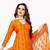 orange synthetic dress-materials