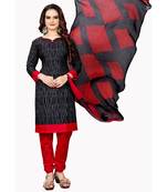 black synthetic dress-materials