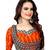 orange synthetic dress-materials