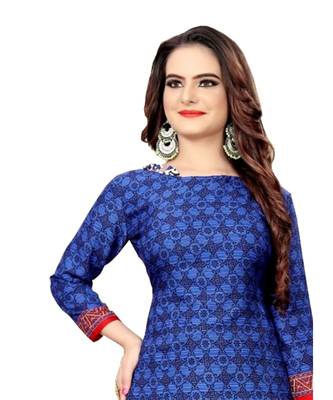 blue synthetic dress-materials 2