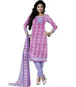 red cotton dress-materials