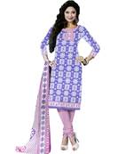 light-blue cotton dress-materials