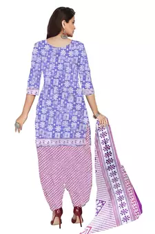 light-blue cotton dress-materials