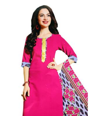 pink cotton dress-materials 2