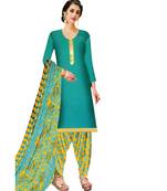 light-green cotton dress-materials