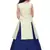 Kids Cream Indo And Blue Lehenga Choli For Girls