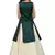 Kids Green Indo With Cream Lehenga Choli For Girls 