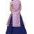 Lavender Indo With Blue Lehenga Choli For Girls