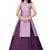 Lavender Indo With Maroon Lehenga For Girls