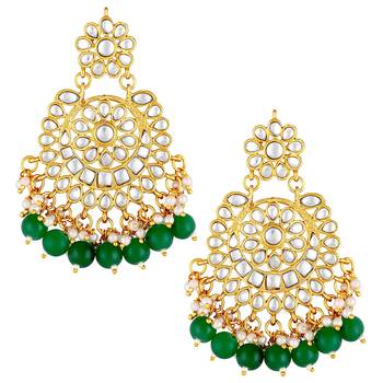 Traditional Kundan & Pearl Studded Choker Necklace Jewellery Set For Women  5