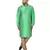 Green embroidered jaquard kurta-pajama
