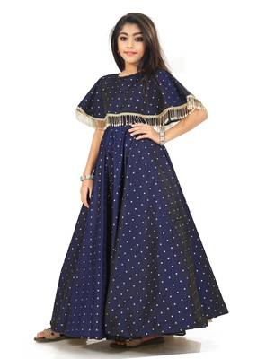 Kids Blue Gown For Girls  2