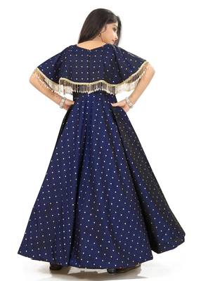 Kids Blue Gown For Girls  4
