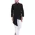 Black plain cotton kurta-pajama