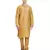 Gold embroidered art silk kurta-pajama