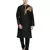 Black embroidered art silk kurta-pajama