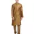 Brown embroidered art silk kurta-pajama