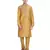 Gold embroidered art silk kurta-pajama