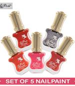 La Perla (LP-NPCMB5-5985) - CH Piano Multicolor Nail Paint - (Set of 5) - 10 ml Each