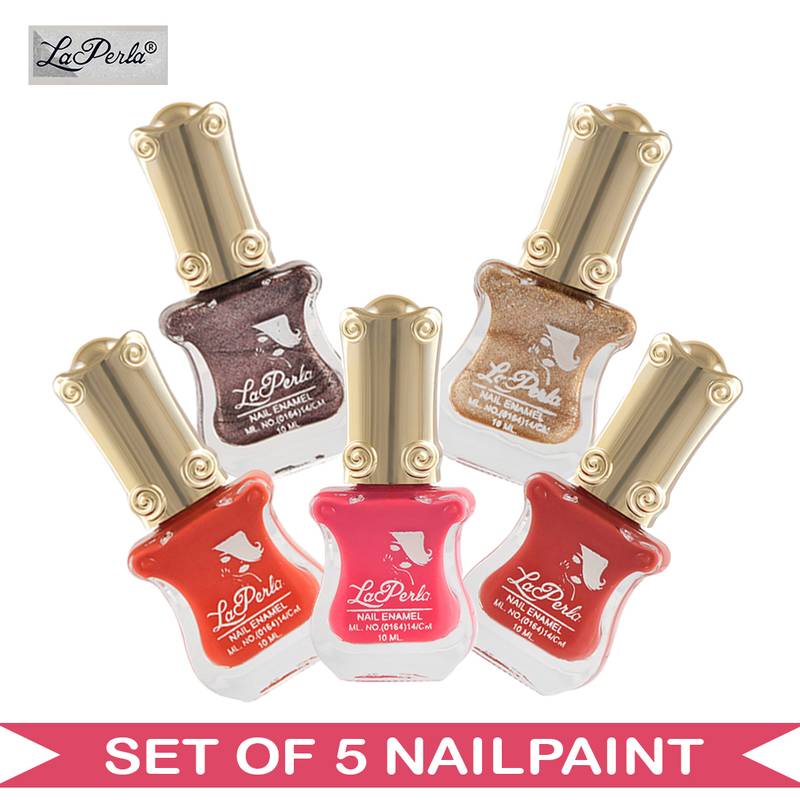La Perla (LPNPCMB55990) CH Piano Multicolor Nail Paint (Set of 5