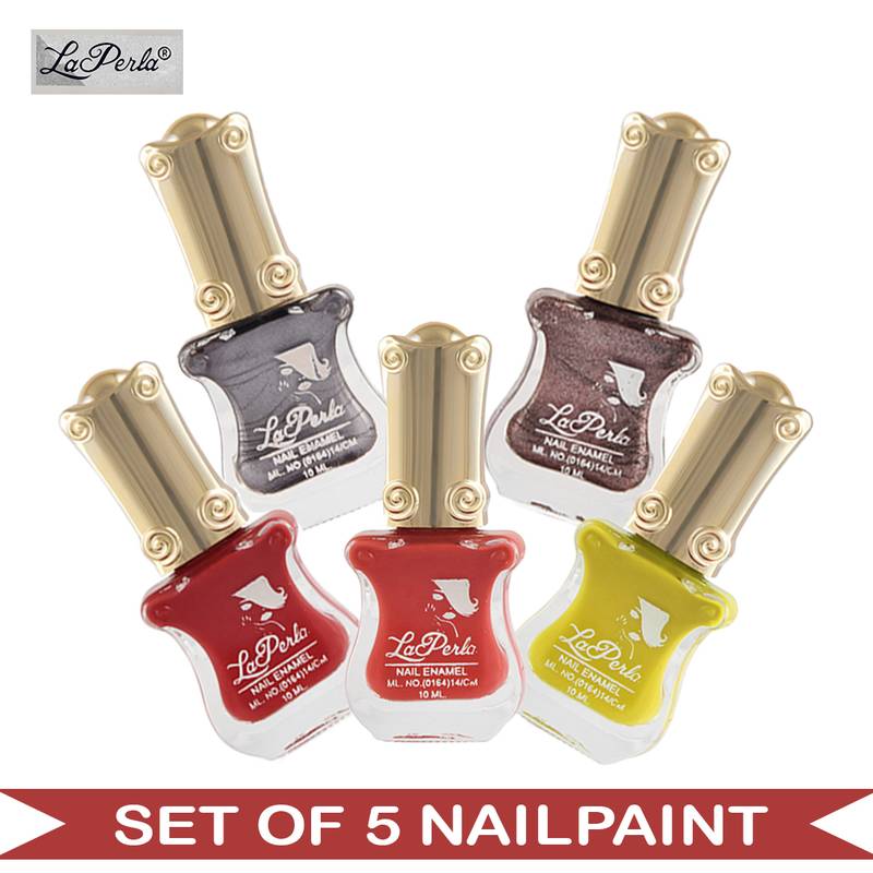 La Perla (LPNPCMB56065) CH Piano Multicolor Nail Paint (Set of 5