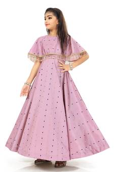 Kids Lavender Gown For Girls