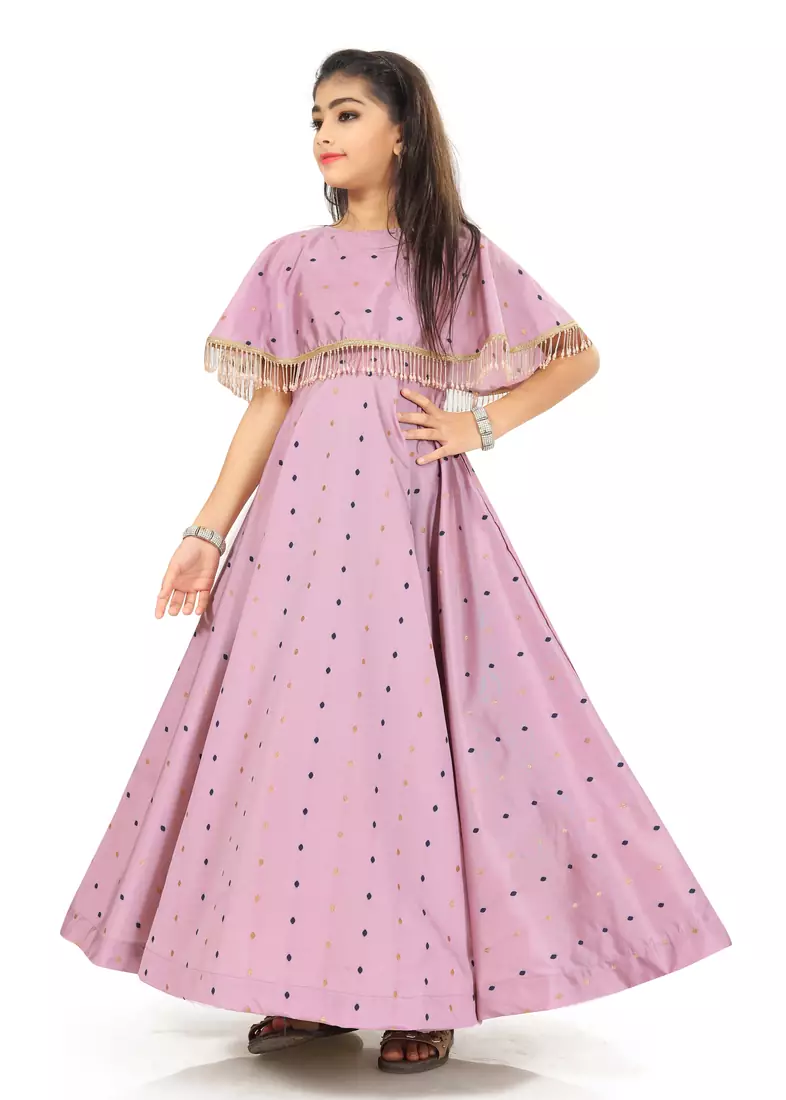 Kids Lavender Gown For Girls