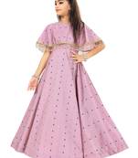 Kids Lavender Gown For Girls