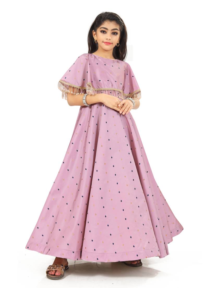 Kids Lavender Gown For Girls