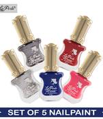 La Perla (LP-NPCMB5-6123) - CH Piano Multicolor Nail Paint - (Set of 5) - 10 ml Each