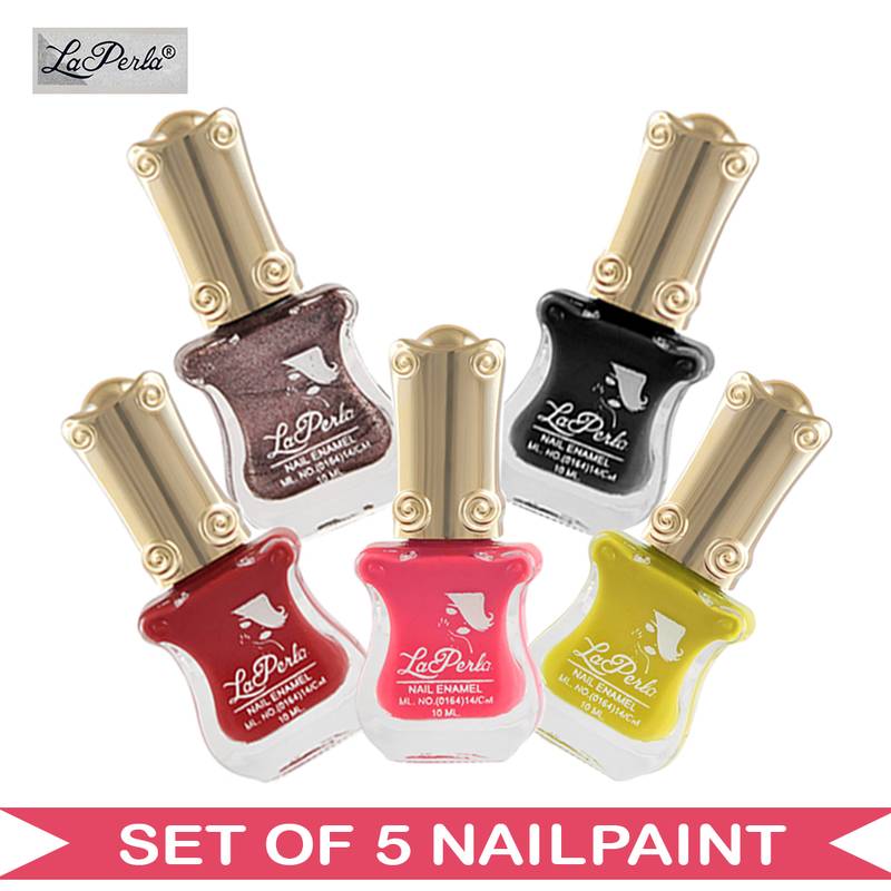 La Perla (LPNPCMB56300) CH Piano Multicolor Nail Paint (Set of 5