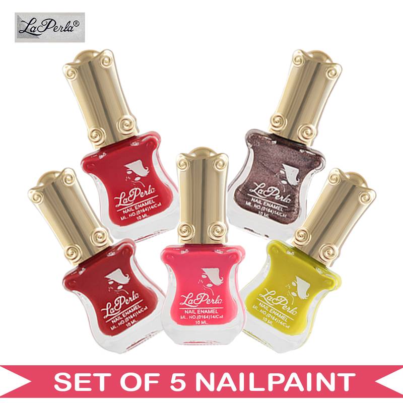 La Perla (LPNPCMB56306) CH Piano Multicolor Nail Paint (Set of 5