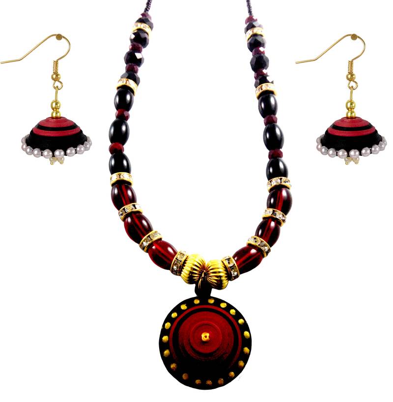 Handmade Paper Jewellery and Quilling Necklace Set Akshata Koli