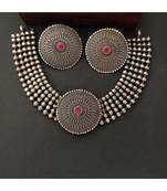 Pink Kundan Stone Choker