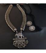 Elephant Pendant Necklace Set