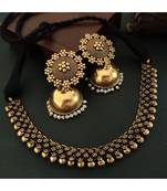 Golden Necklace With Jhumka